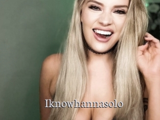 Iknowhannasolo